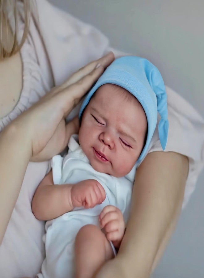 CHAREX Realistic Reborn Baby Dolls Boy - 18 Inch Newborn Sleeping Baby Dolls, Lifelike Reborn Baby Dolls with Weighted Soft Cloth Body Birthday Gift Toy for Age 3+ - Image 5